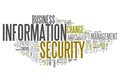 Word Cloud Information Security Royalty Free Stock Photo