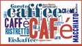 Word Cloud international spicialities of Coffee Royalty Free Stock Photo