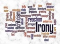 Word Cloud with IRONY concept create with text only