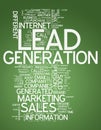 Word Cloud Lead Generation Royalty Free Stock Photo