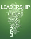 Word Cloud Leadership Royalty Free Stock Photo