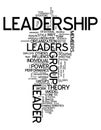 Word Cloud Leadership Royalty Free Stock Photo