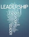 Word Cloud Leadership Royalty Free Stock Photo