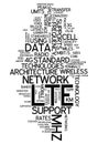 Word Cloud LTE Royalty Free Stock Photo