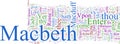 Word cloud - Macbeth Royalty Free Stock Photo