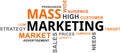 Word cloud - mass marketing