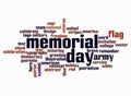 Word Cloud with MEMORIAL DAY concept create with text only Royalty Free Stock Photo