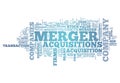 Word Cloud Merger & Acquisitions Royalty Free Stock Photo