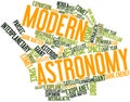 Word cloud for Modern Astronomy Royalty Free Stock Photo