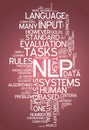 Word Cloud NLP Royalty Free Stock Photo