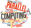 Word cloud for Parallel Computing Royalty Free Stock Photo