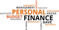 Word cloud - personal finance