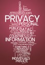 Word Cloud Privacy Royalty Free Stock Photo