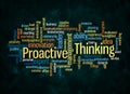 Word Cloud with PROACTIVE THINKING concept create with text only Royalty Free Stock Photo