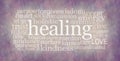Holistic Healer`s Healing Word Cloud Artwork Banner