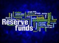 Word Cloud with RESERVE FUNDS concept create with text only Royalty Free Stock Photo