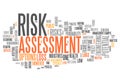 Word Cloud Risk Assessment Royalty Free Stock Photo