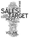 Word Cloud Sales Target