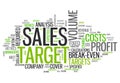 Word Cloud Sales Target