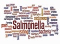 Word Cloud with SALMONELLA concept create with text only