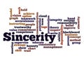 Word Cloud with SINCERITY concept Royalty Free Stock Photo