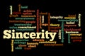 Word Cloud with SINCERITY concept Royalty Free Stock Photo