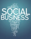 Word Cloud Social Business Royalty Free Stock Photo