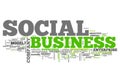 Word Cloud Social Business Royalty Free Stock Photo