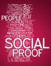 Word Cloud Social Proof Royalty Free Stock Photo