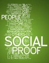 Word Cloud Social Proof Royalty Free Stock Photo