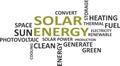 word cloud - solar energy Royalty Free Stock Photo