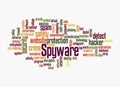 Word Cloud with SPYWARE concept, isolated on a white background Royalty Free Stock Photo