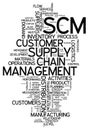 Word Cloud Supply Chain Management Royalty Free Stock Photo