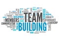 Word Cloud Team Building Royalty Free Stock Photo