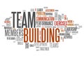 Word Cloud Team Building Royalty Free Stock Photo