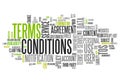 Word Cloud Terms and Conditions