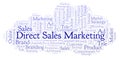 Word cloud with text Direct Sales Marketing.