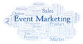 Word cloud with text Event Marketing