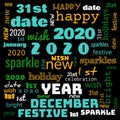 2020 word cloud,2020 text,latter, happy new year 2020 word cloud, word cloud use for banner, painting, motivation, web-page,