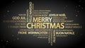 Word cloud Merry Christmas Royalty Free Stock Photo