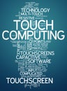 Word Cloud Touch Computing Royalty Free Stock Photo