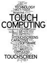 Word Cloud Touch Computing Royalty Free Stock Photo
