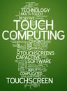 Word Cloud Touch Computing Royalty Free Stock Photo