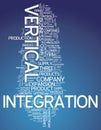 Word Cloud Vertical Integration Royalty Free Stock Photo