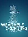 Word Cloud Wearable Computing Royalty Free Stock Photo