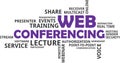 Word cloud - web conferencing