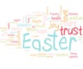 Easter positivity word cloud concept Royalty Free Stock Photo