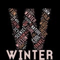 Winter word cloud collage , concept as background Royalty Free Stock Photo