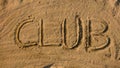 Writing on sand