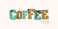 Coffee Concept Stamped Word Art Illustration Royalty Free Stock Photo